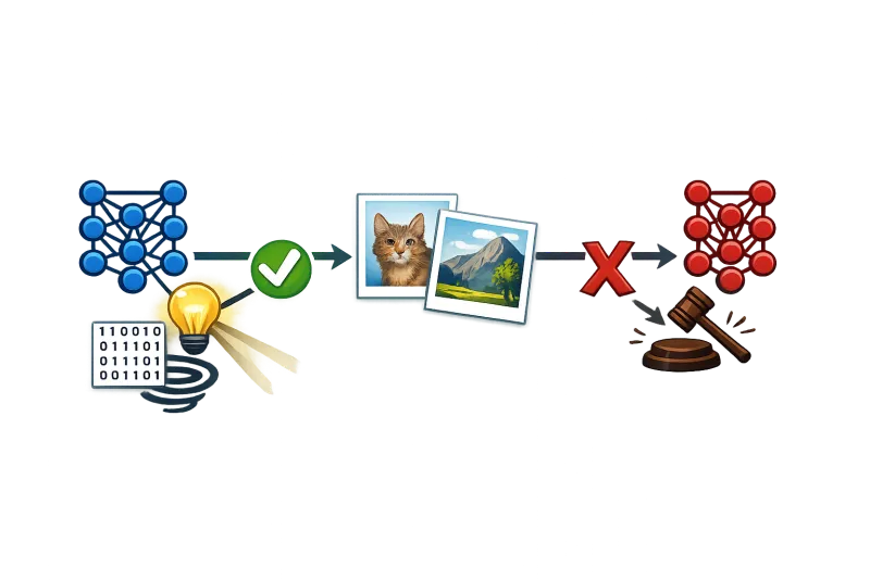 Generative adversarial network symbolic illustration