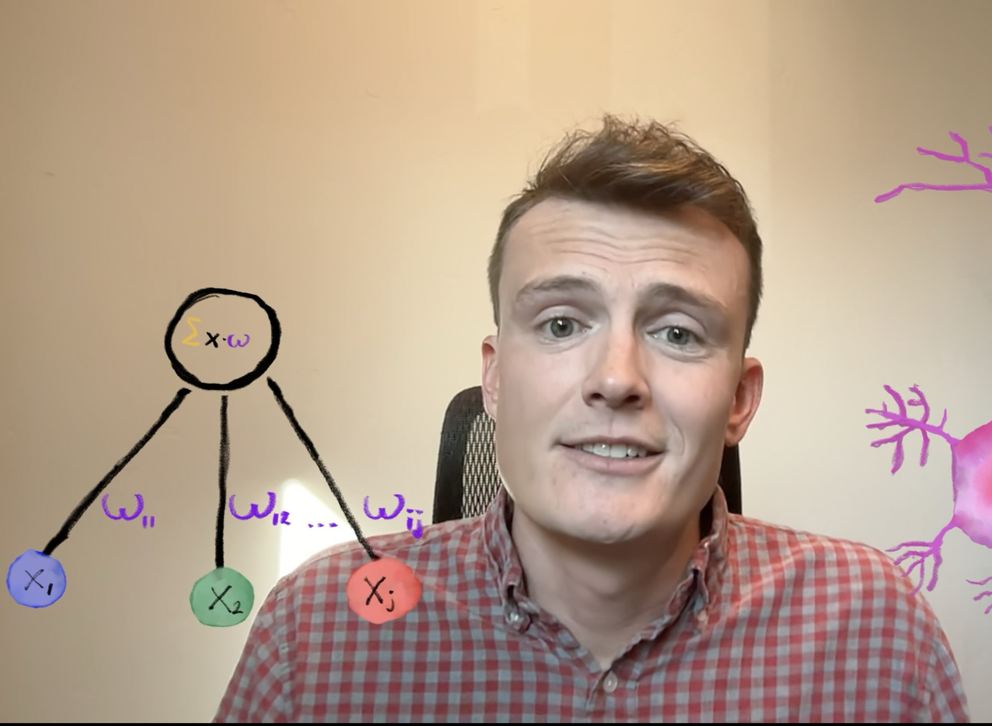 Denny Schaedig discusses how perceptrons are similar to neurons